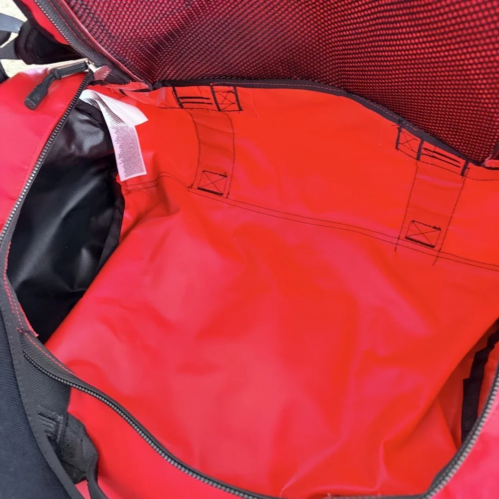 VANS‎ X THE NORTH FACE BASECAMP RED DUFFEL 50L BAG W/ Travel Bag